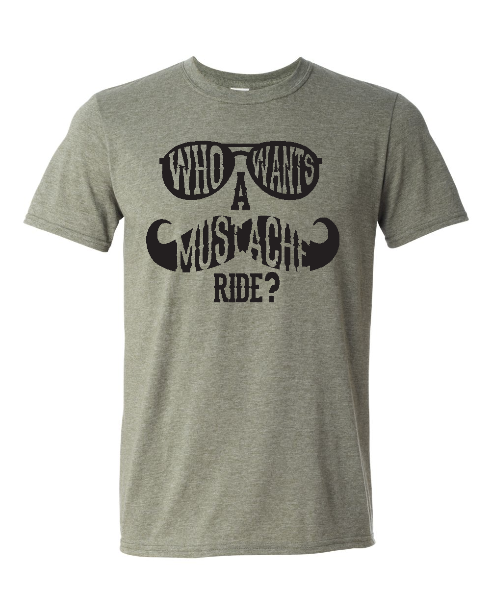 Who Wants a Mustache Ride - Tee